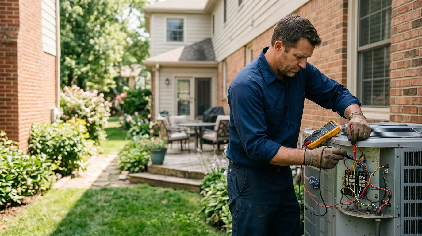 HVAC technician working near Bennett, CO